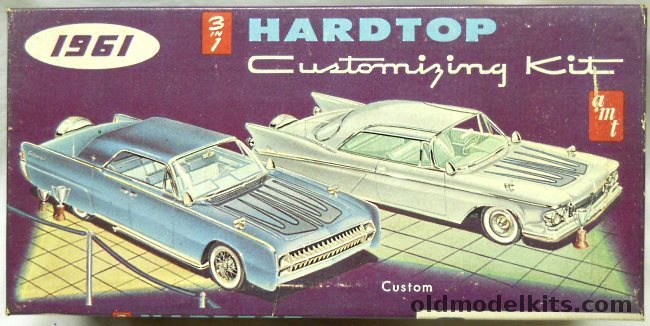 AMT 1/25 1961 Lincoln Continental Hardtop 3 in 1 Customizing Kit - Stock / Race / Custom, K-421 plastic model kit